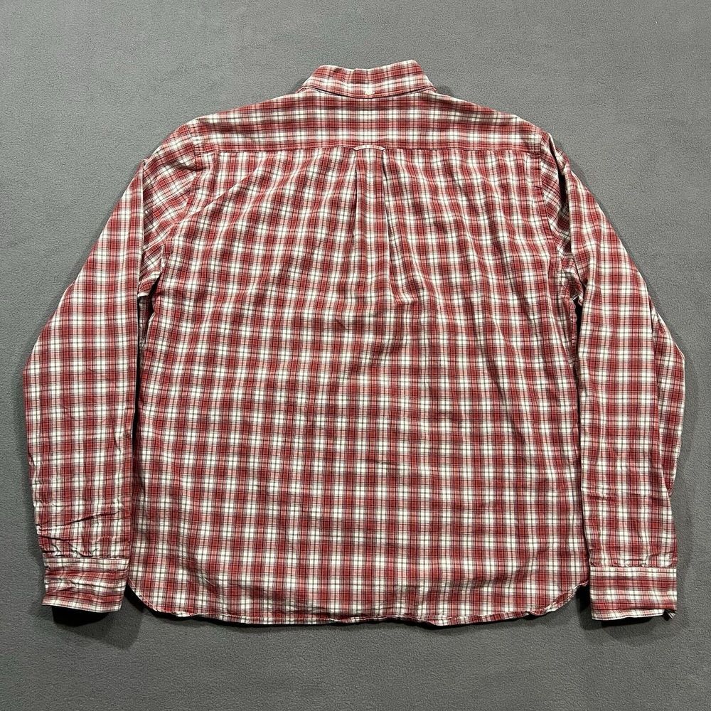 Todd Snyder Shirt Men XL Red White Plaid Outdoor Lightweight Button Down Preppy - Picture 3 of 10